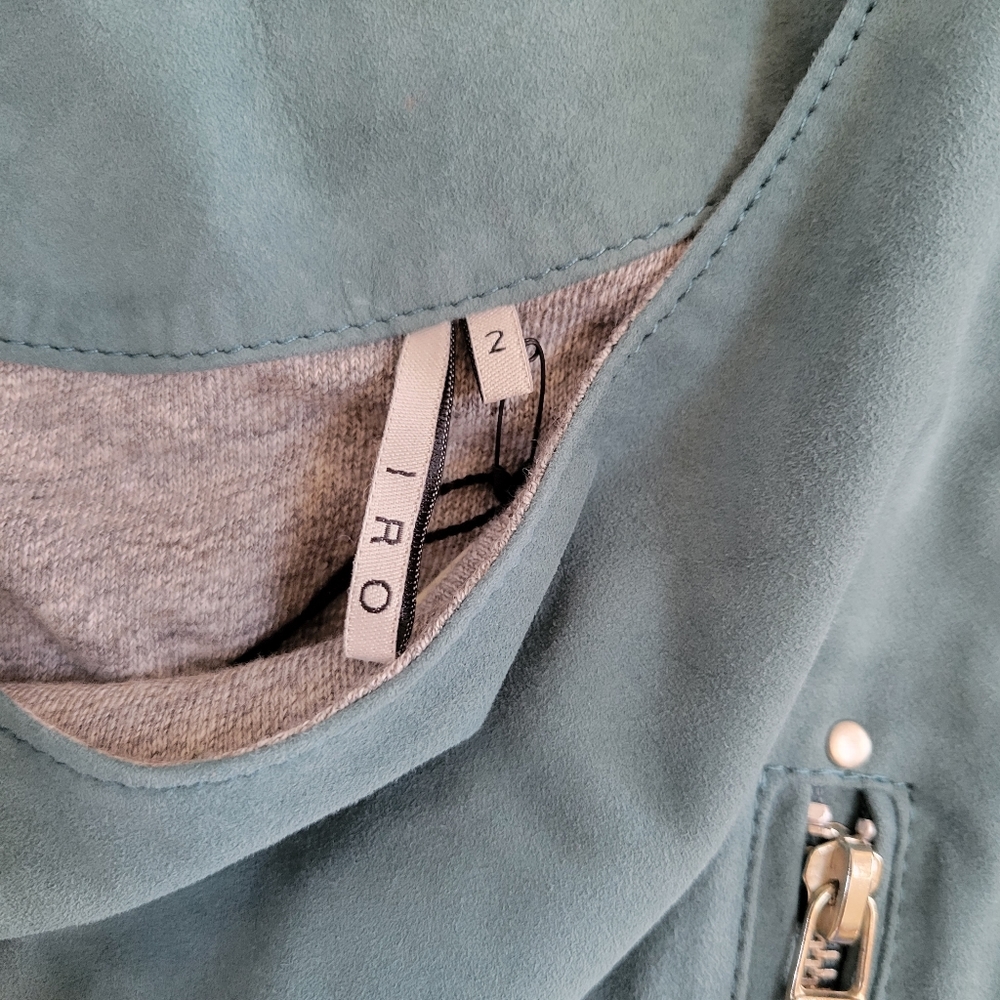 Iro‎ Suede Moto Asymmetrical Zip Front Vest - Picture 12 of 14
